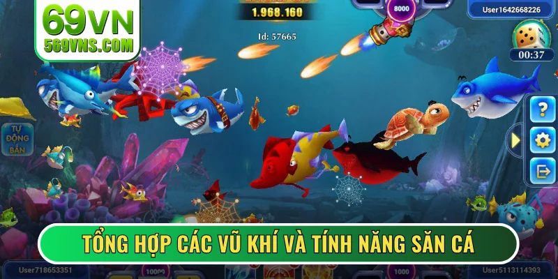 Tổng hợp các vũ khí và tính năng săn cá