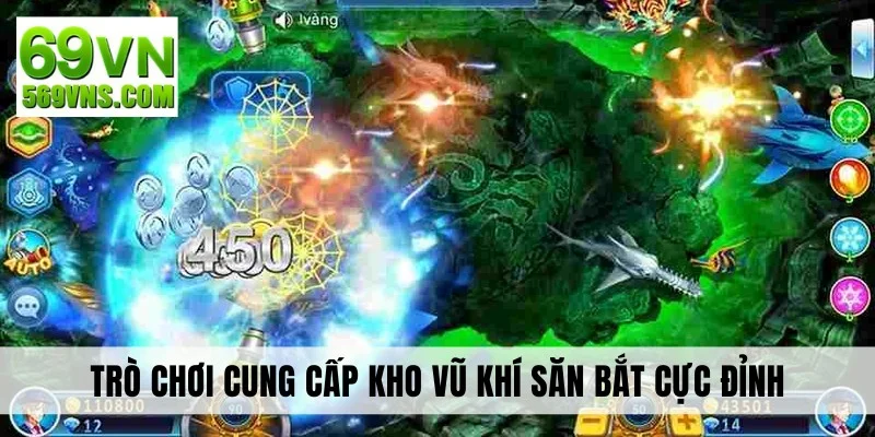 Trò chơi cung cấp kho vũ khí săn bắt cực đỉnh